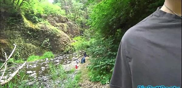  Hiking Couple Caught In An Off Trail Fuck